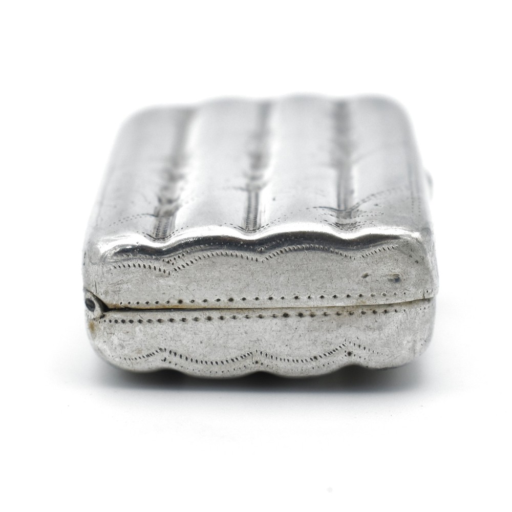 Antique Georgian Solid Silver Pill Box Snuff Box Nice Shape 1810