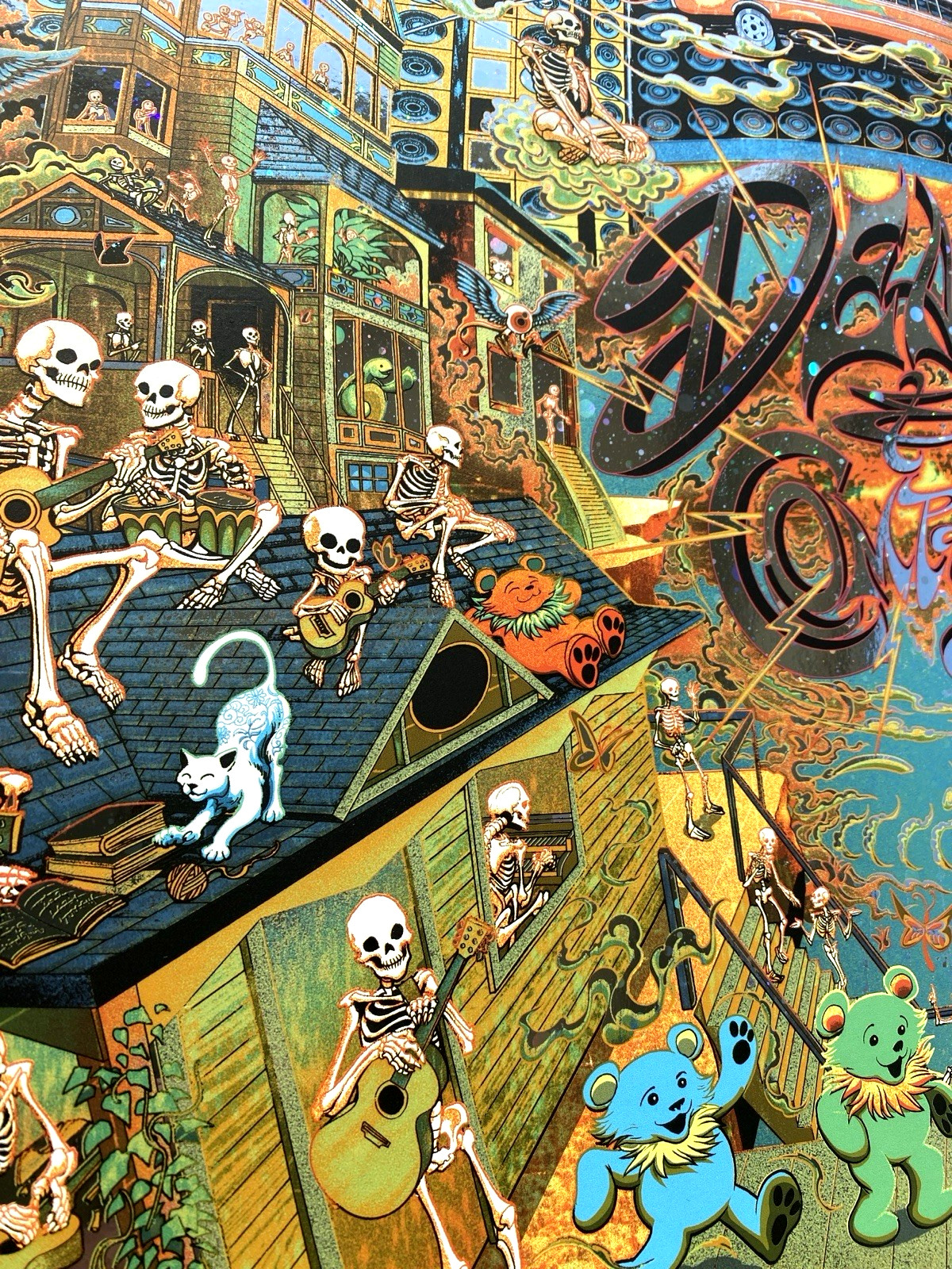 Dead & Company GALAXY FOIL Poster Sphere Las Vegas May 16 2025 #/335 Miles Tsang