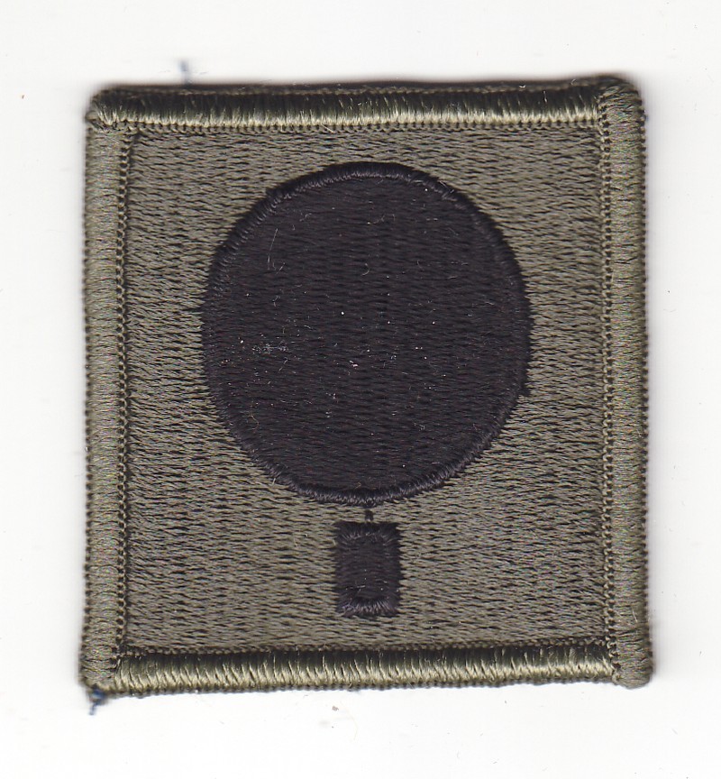 Army Patch: 320th Field Artillery, Hat Patch - merrowed edge