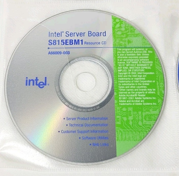 intel server board s815ebm1 resource cd