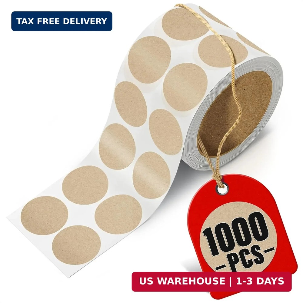 1000 Pcs Target Pasters - 1" IDPA Сardboard Target Stickers - Solid Construction