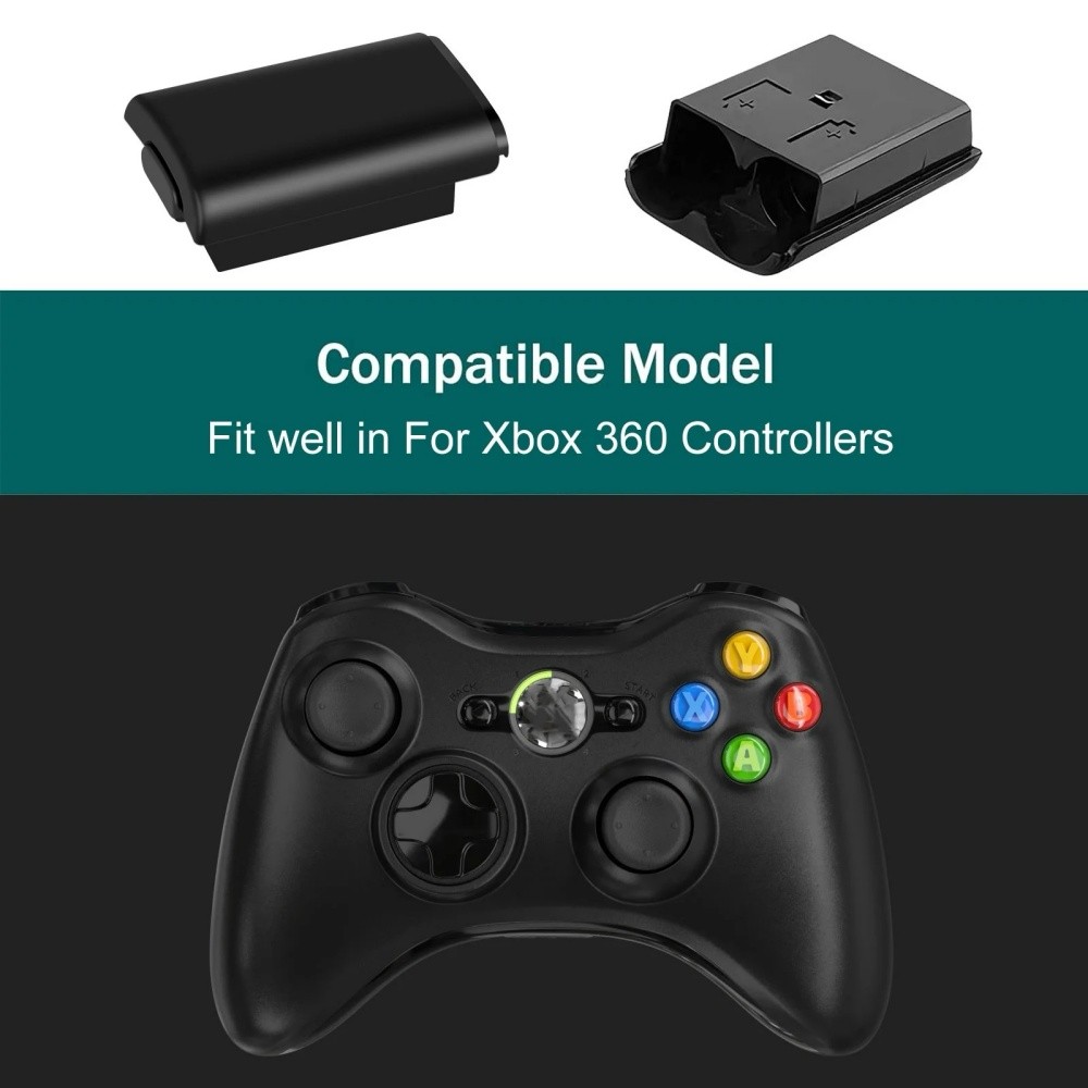 10PCS AA Battery Back Cover Case Shell Pack For Xbox 360 Wireless Controller USA