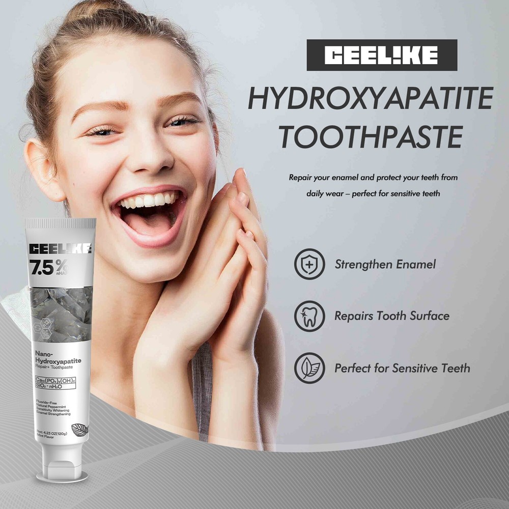 CEELIKE 7.5% Nano Hydroxyapatite Toothpaste - 2 x 4.23 oz