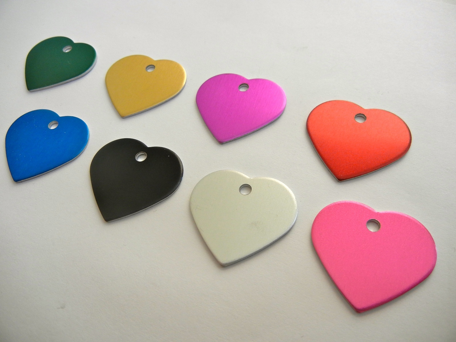 CUSTOM ENGRAVED DOG PET TAG SINGLE SIDE PERSONALIZED ID DOG CAT CHARM TAGS