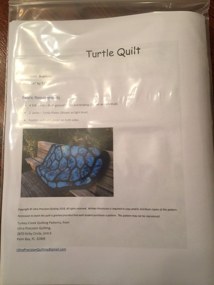 Turtle Quilting Pattern, Turkey Creek Quilting Patterns