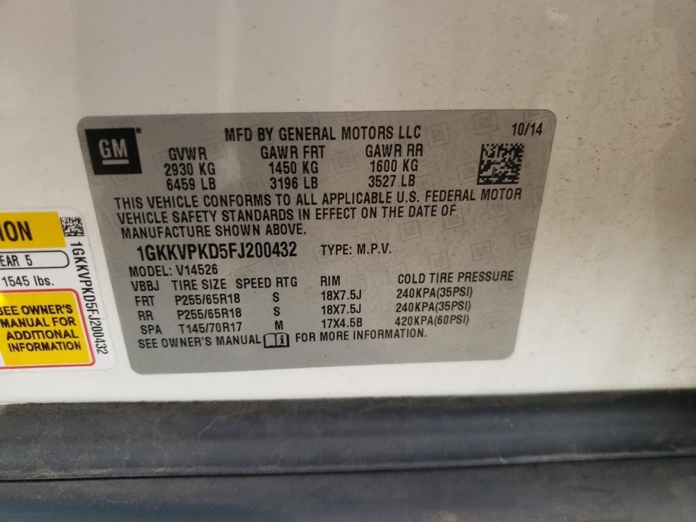 Camera/ Projector Camera Rear Tailgate Fits 2009-2017 ENCLAVE OEM