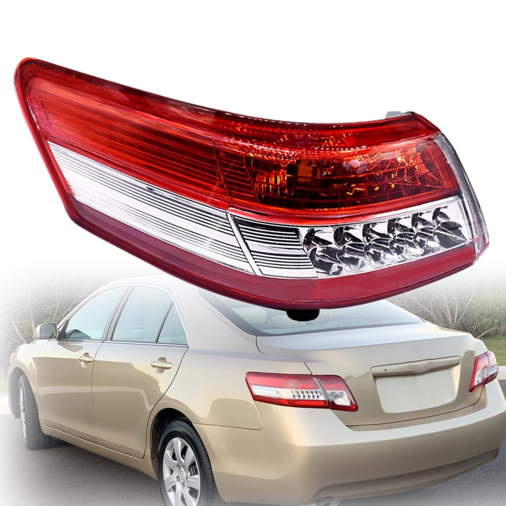 1-Pack Left Outer Rear Tail Light Assembly Replacement for Camry 2010-2011 Red