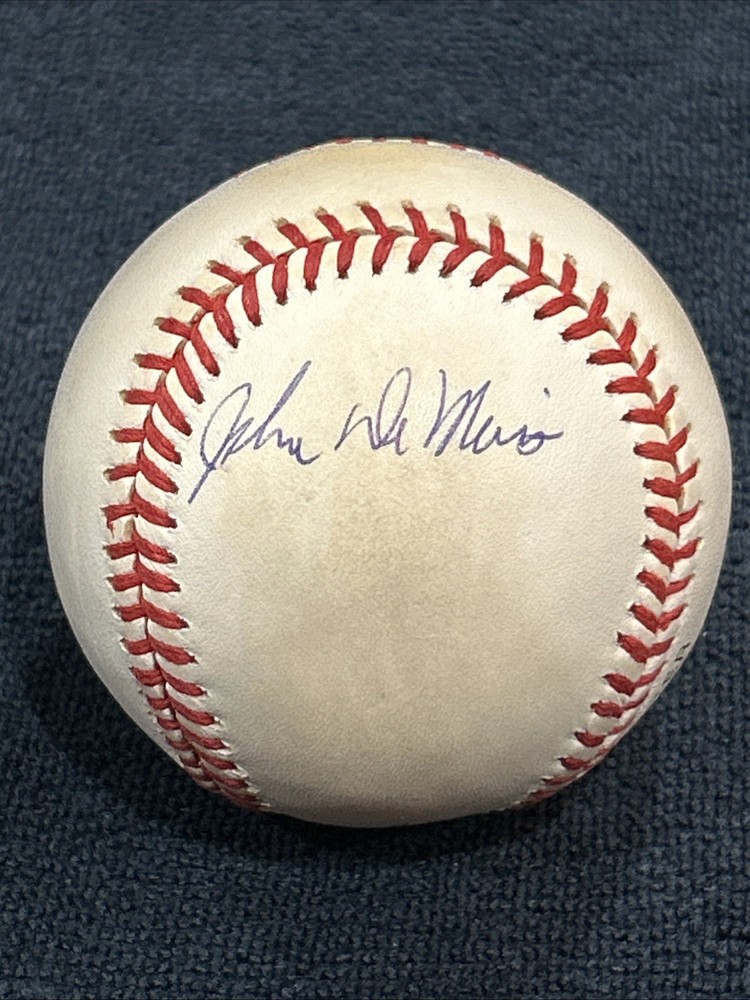 John Demeritt signed baseball autograph ball auto