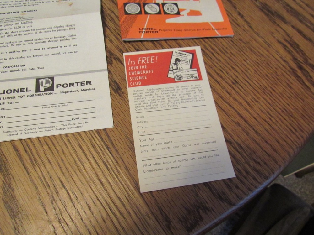 1963 Lionel-Porter Microcraft Microscope Lab Set