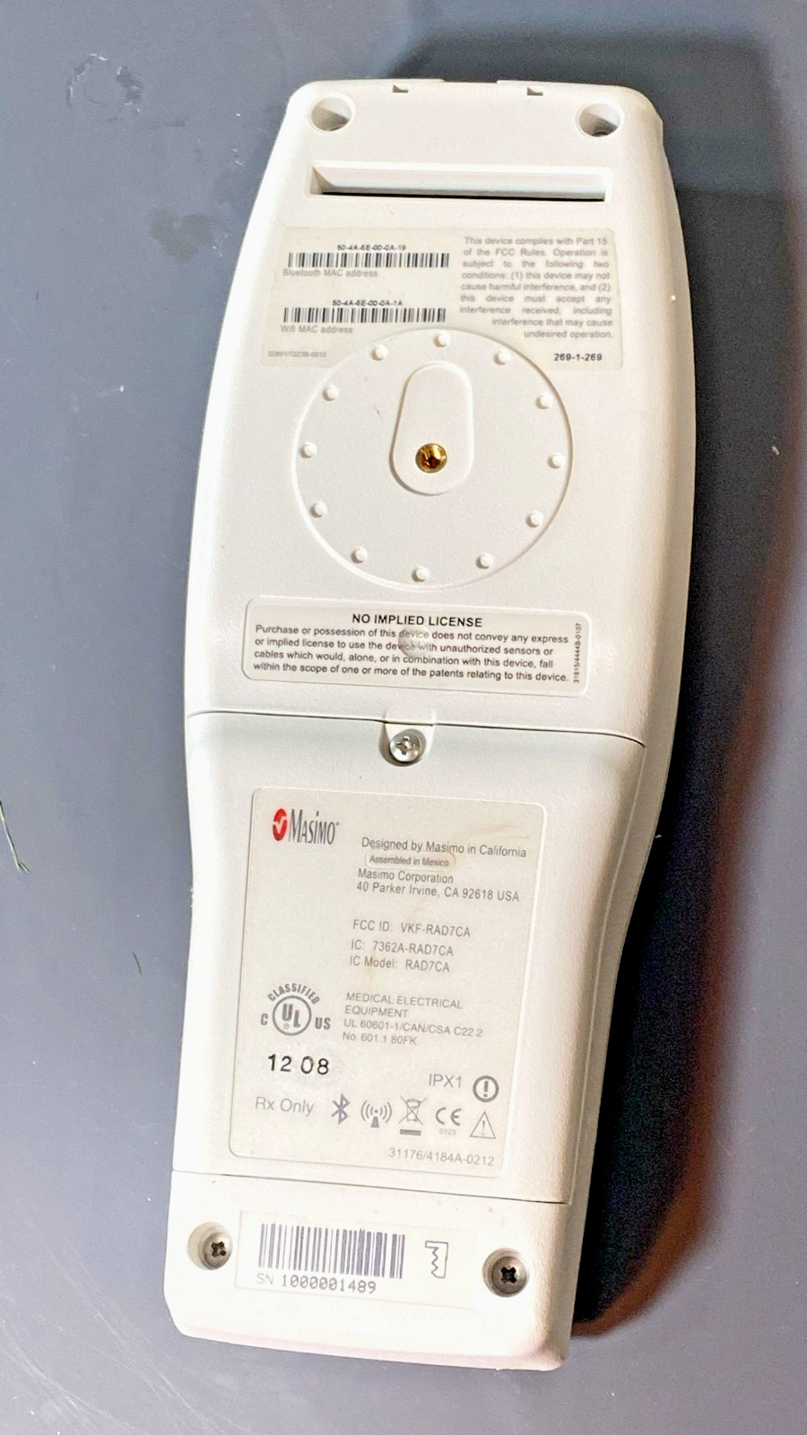 Masimo Radical 7 Rainbow Pulse Oximeter