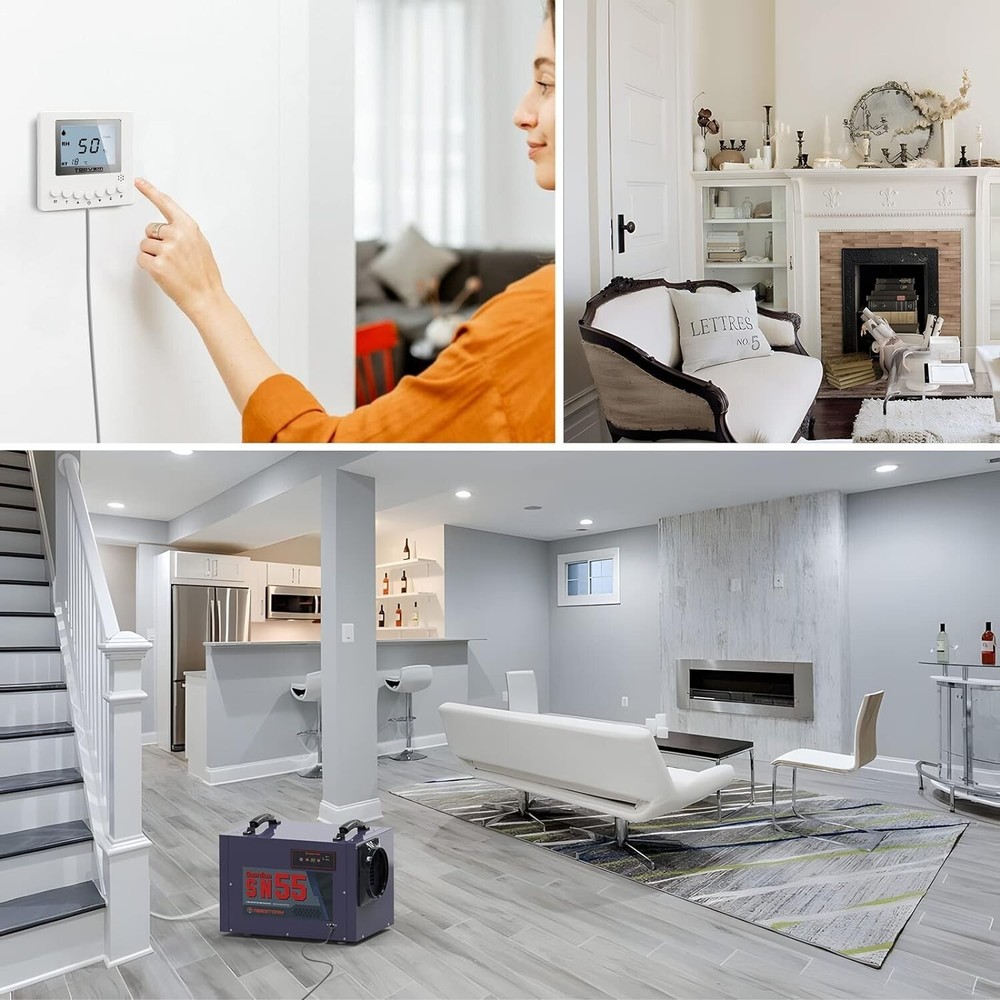 Abestorm Remote Controller,Digital Humidity,Temperature,Adapt the Humidity Level