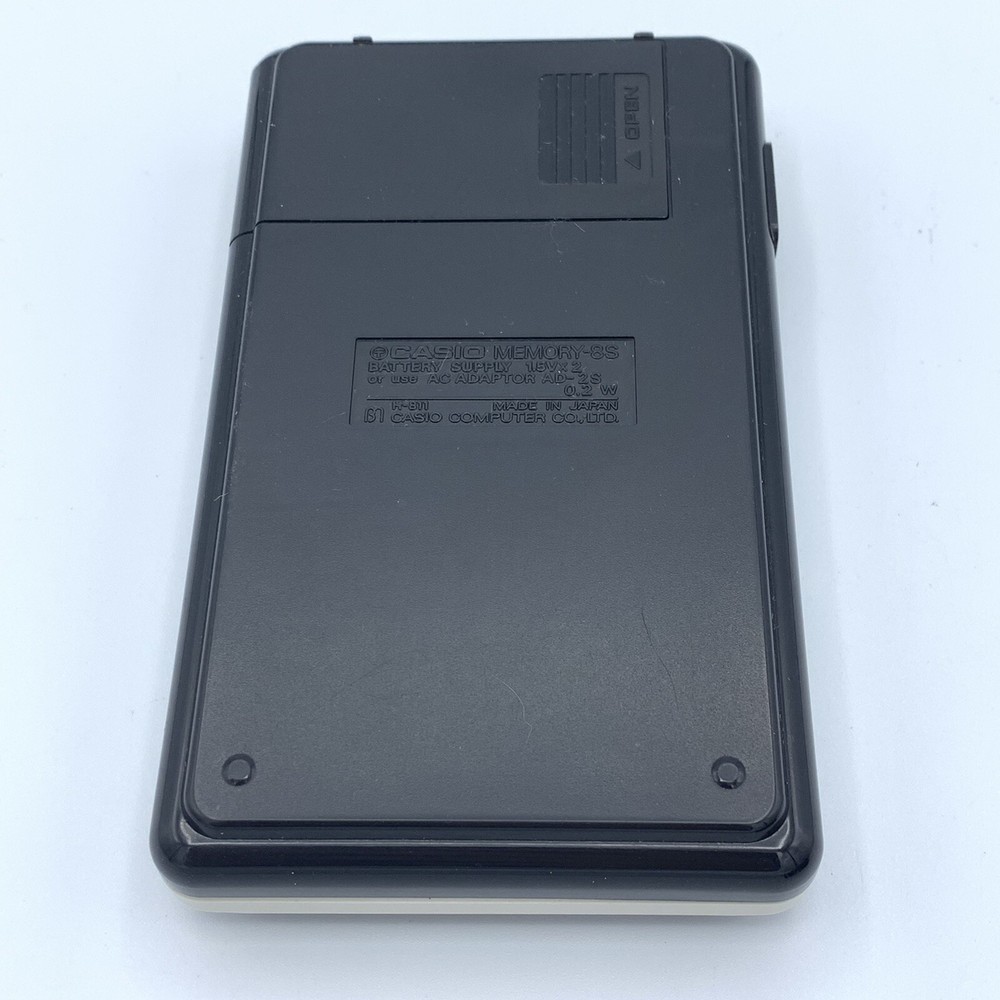Casio Memory -8S Electronic Calculator With Case - Tested - Made In Japan