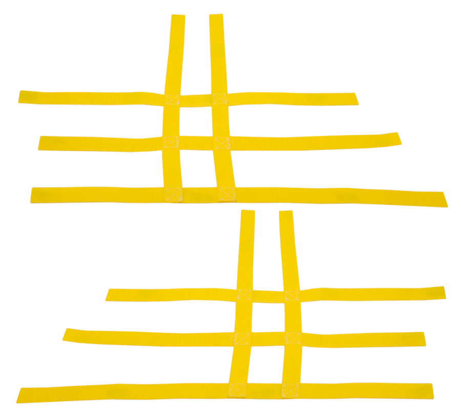 Raptor 660 350 Warrior Blaster  Nerf Bar Nets  Fit Alba  Tusk  Yellow A