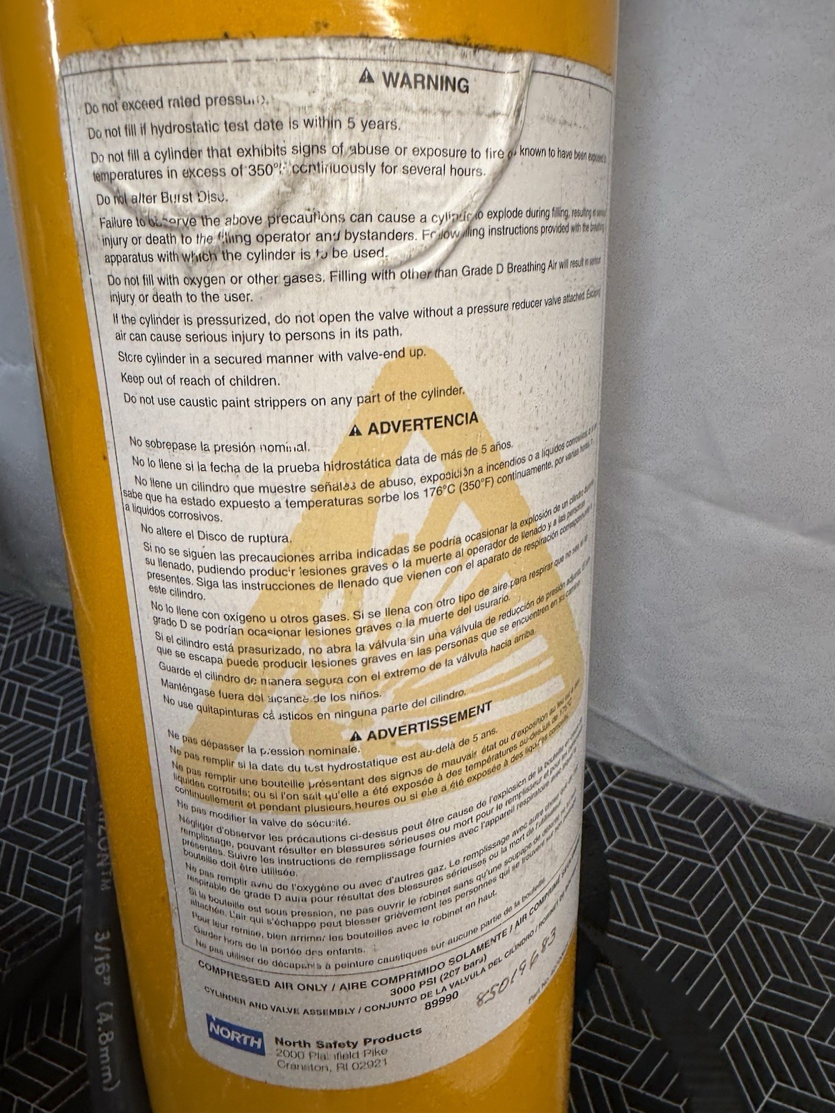 North Model 850 Respirator Emergency Escape Breathing Apparatus