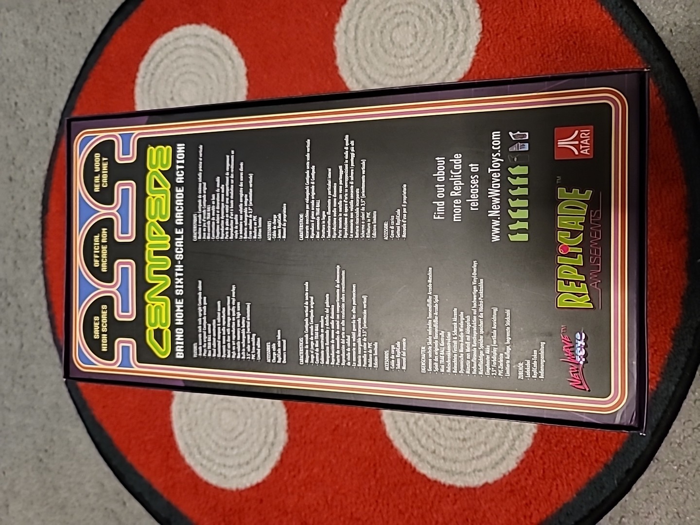 Centipede arcade game 1/6 replicade new wave toys Atari