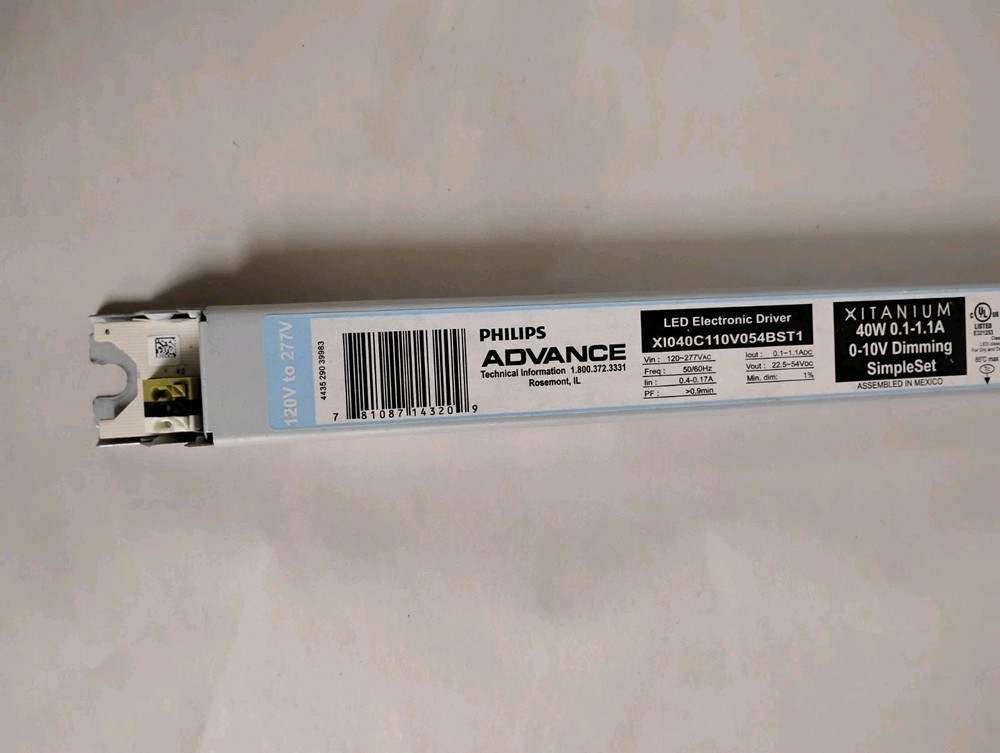 Philips X1040C110V054BPT1 LED Electronic Driver New