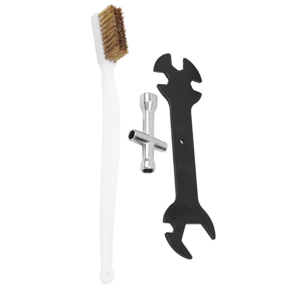 3Pcs 3D Printer Cleaning Tool Set Wrench + Mini Socket + Nozzle Brush Kit