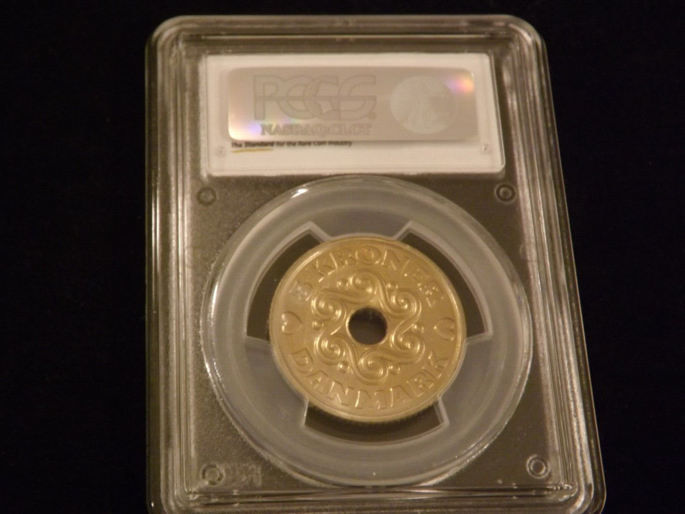 1990-L JPA 5 Kr DENMARK PCGS MS 66