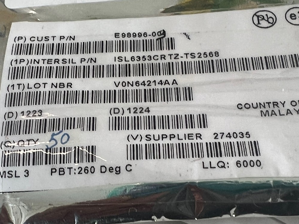 ISL6353CRTZ-TS integrated circuits (2 PCs) Renesas electronic