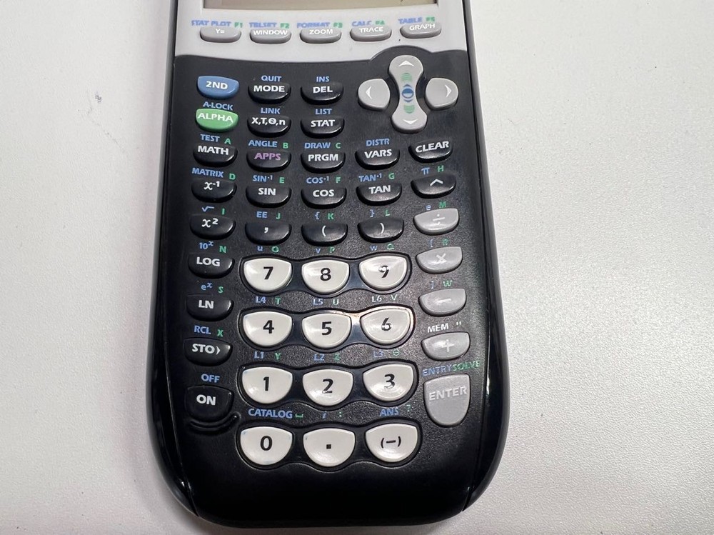 Texas Instruments TI-84 Plus Graphing Calculator with Cover - Tested & Working