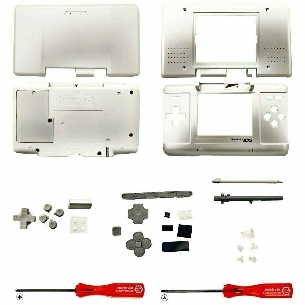 Shell Housing for Original Nintendo DS Replacement Screen Tools Silver