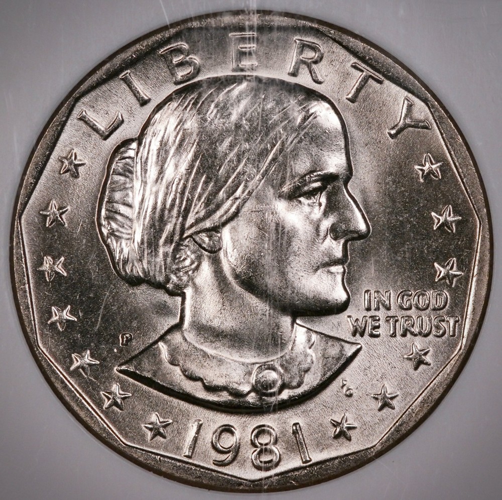 $1 1981 P Susan B Anthony SBA NGC MS67