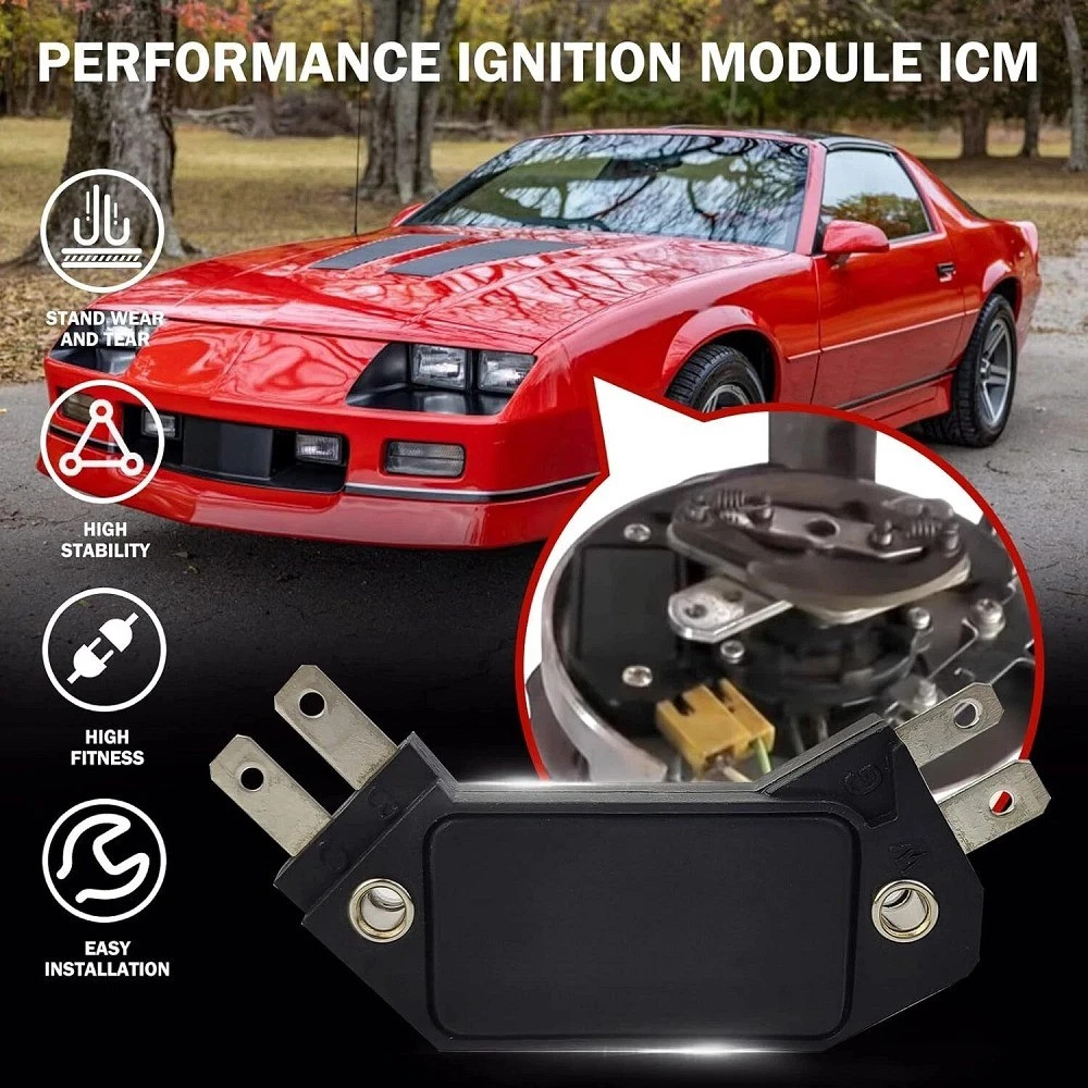 Ignition Control Module 4 Pin HEI Distributor For GM Chevy 1974-1988 Replacement