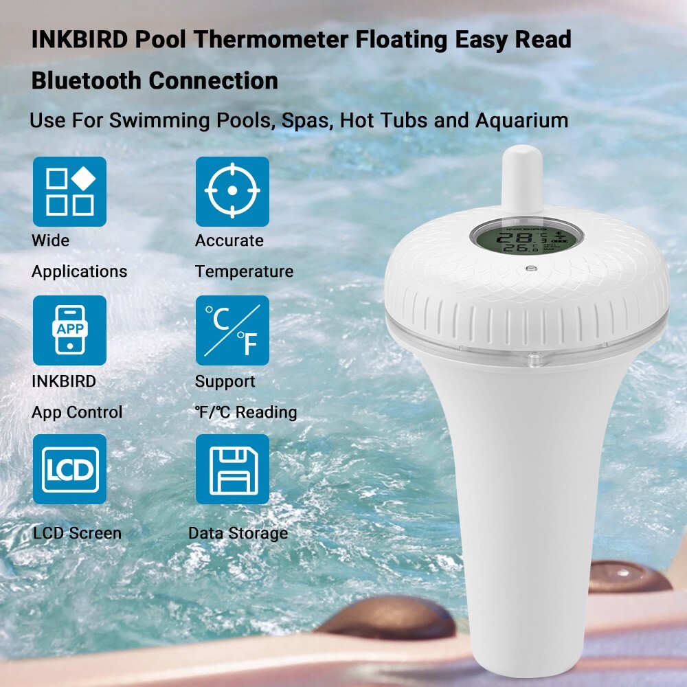 INKBIRD Bluetooth Pool Floating Thermometer Temperature Meter Swimming Spas Pond