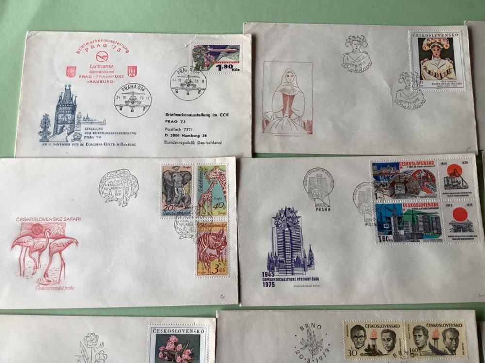 Czechoslovakia covers 9 items Ref A2101