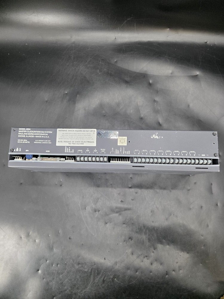 Rauland 2524 Master Clock Intercom Control System ( For Parts )