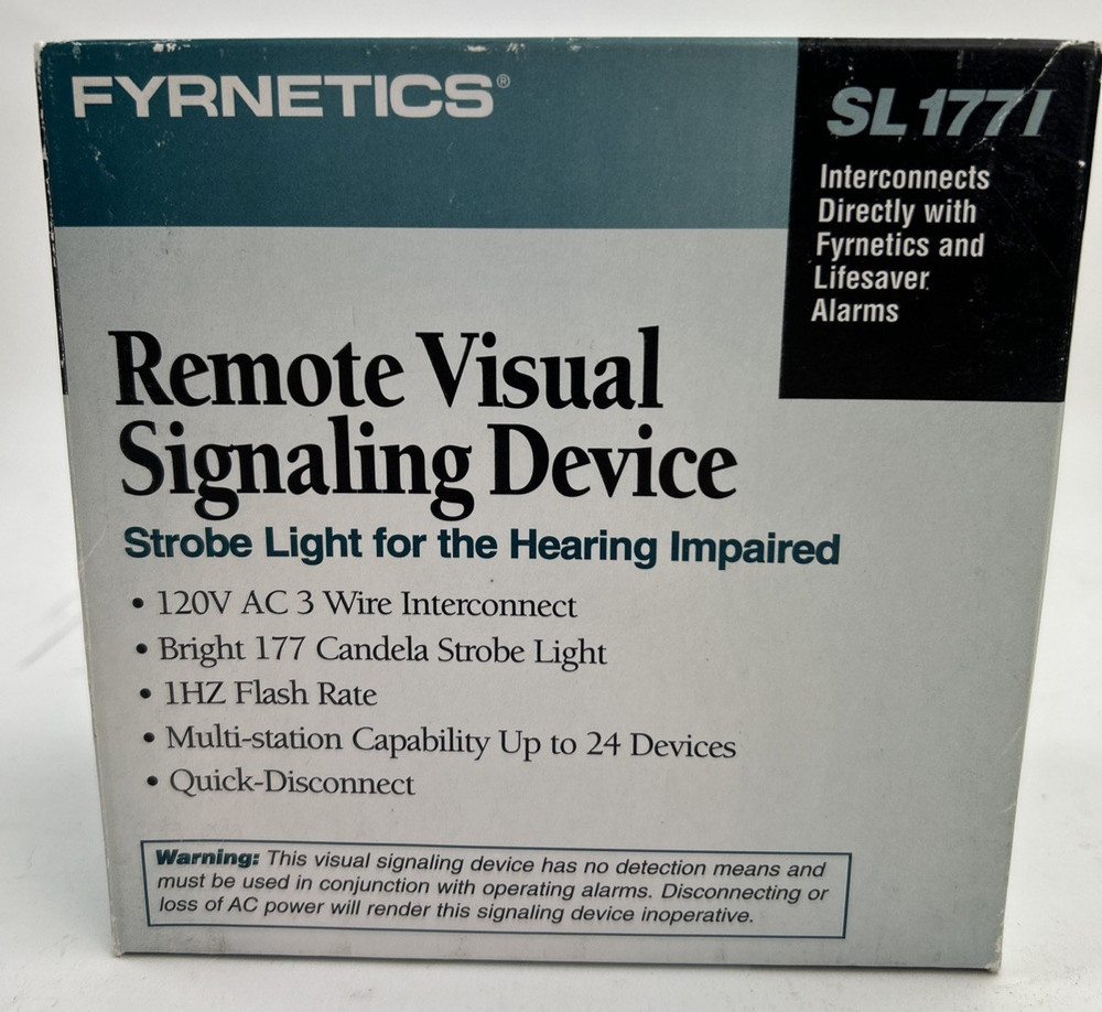 Fyrnetics Remote Visual Signaling Device SL 1771 Open Box