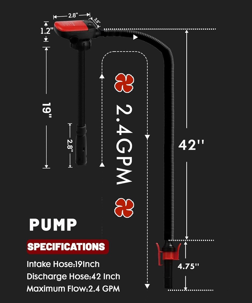 Gas Pump for Can - Battery Powered Pump:
