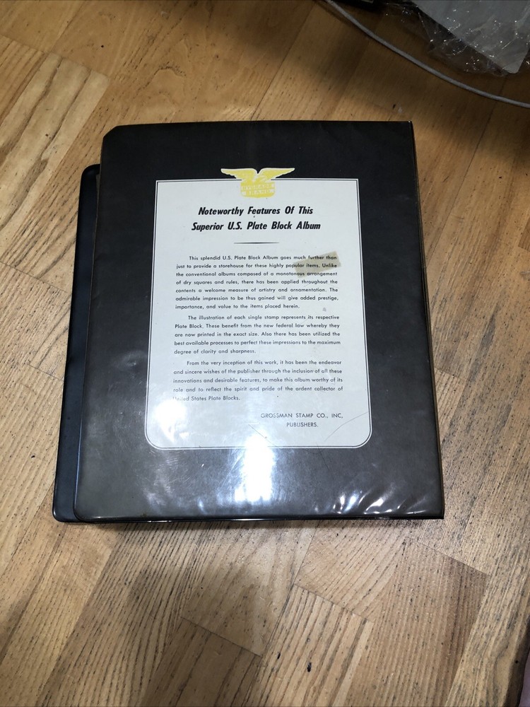 The Columbia US plateblock stamp album 85 pages filled.