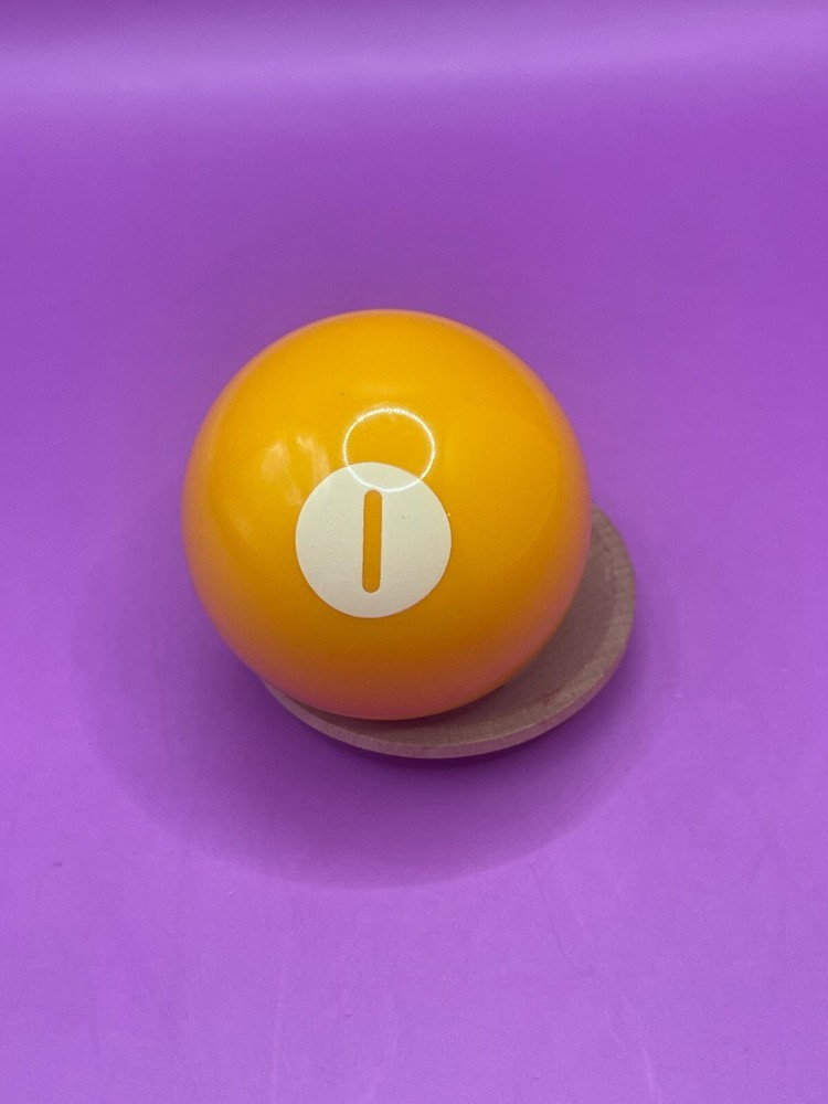 Replacement Mini Billiards Pool Ball - 1.5" Diameter - Solid Yellow #1 Ball