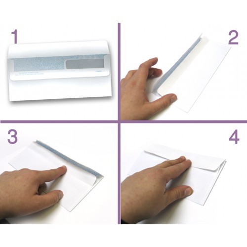 2 boxes 500 Self Seal, Double Window Check Envelopes Designed for Quickbooks