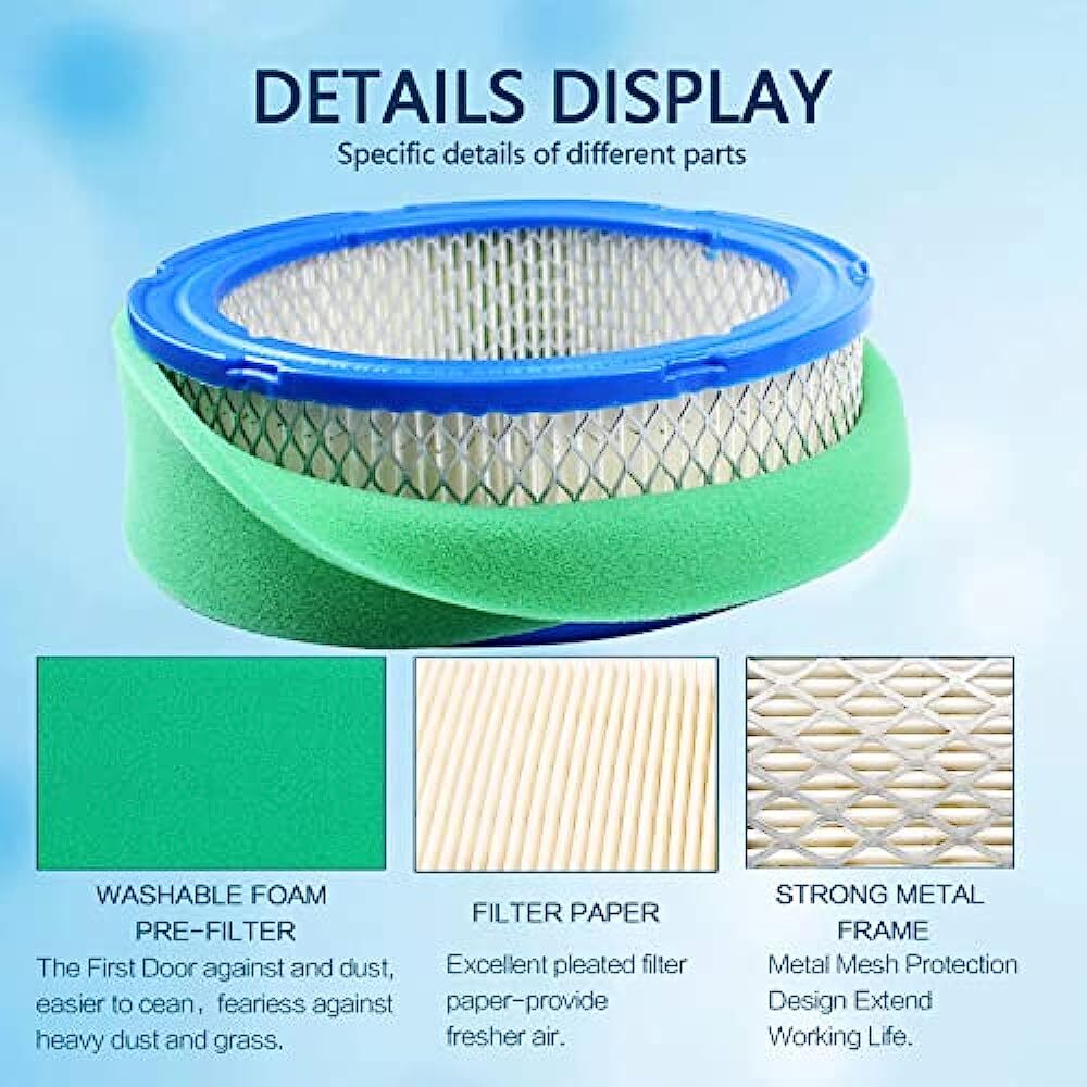 394018 Air Filter For Briggs & Stratton 392642 394018S 271271 272490 5050H