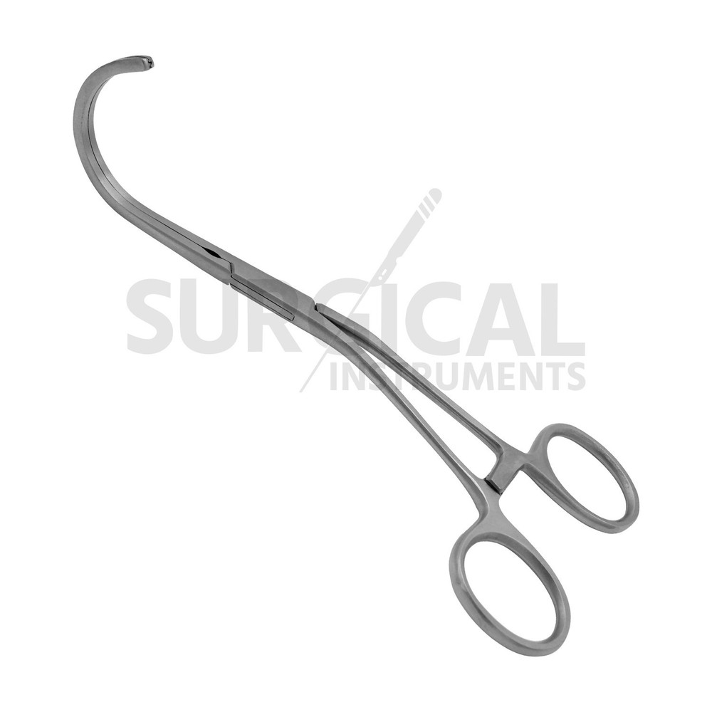 DeBakey Atraumatic Multi-Purpose Clamp 6.75'' Curved Vascular German Grade