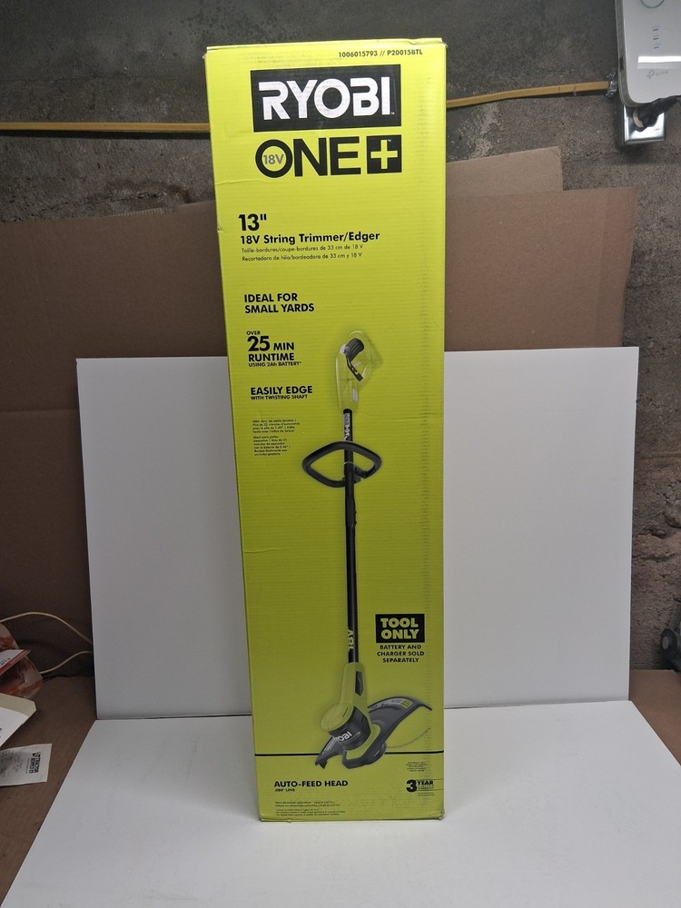 RYOBI ONE+ 18V 13 in. Cordless Battery String Trimmer/Edger (Tool Only)