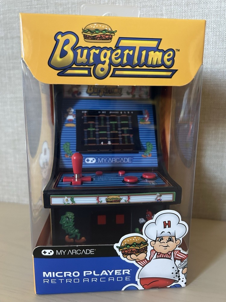My Arcade Burgertime Micro Player Mini Arcade Machine - Brand New