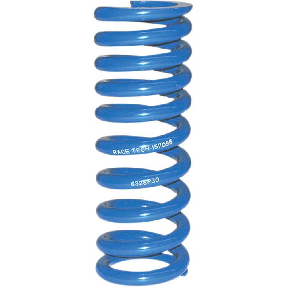 Race Tech Progressively Wound Rear Shock Spring | Blue | P30 (SRSP 6326P30)
