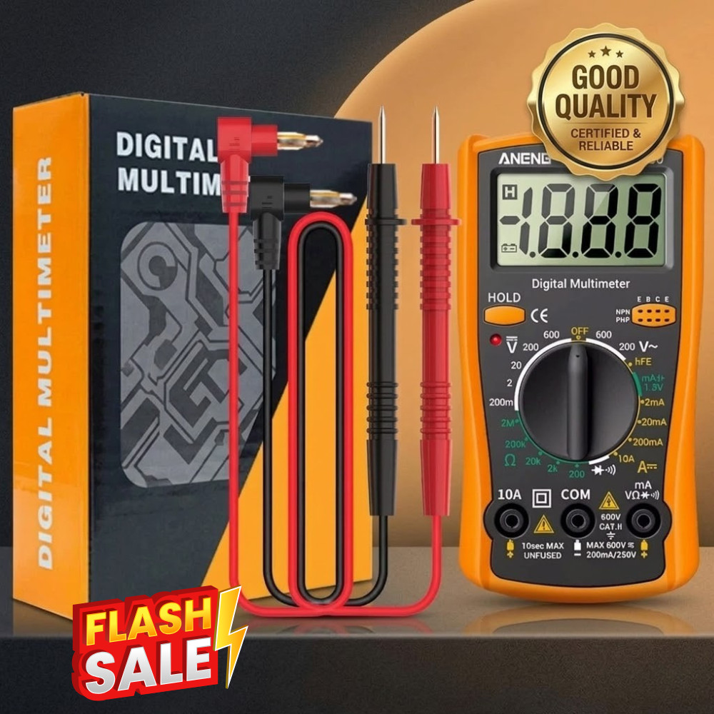 Professional Digital Multimeter Voltmeter Ohmmeter Ammeter Multi Tester Meter