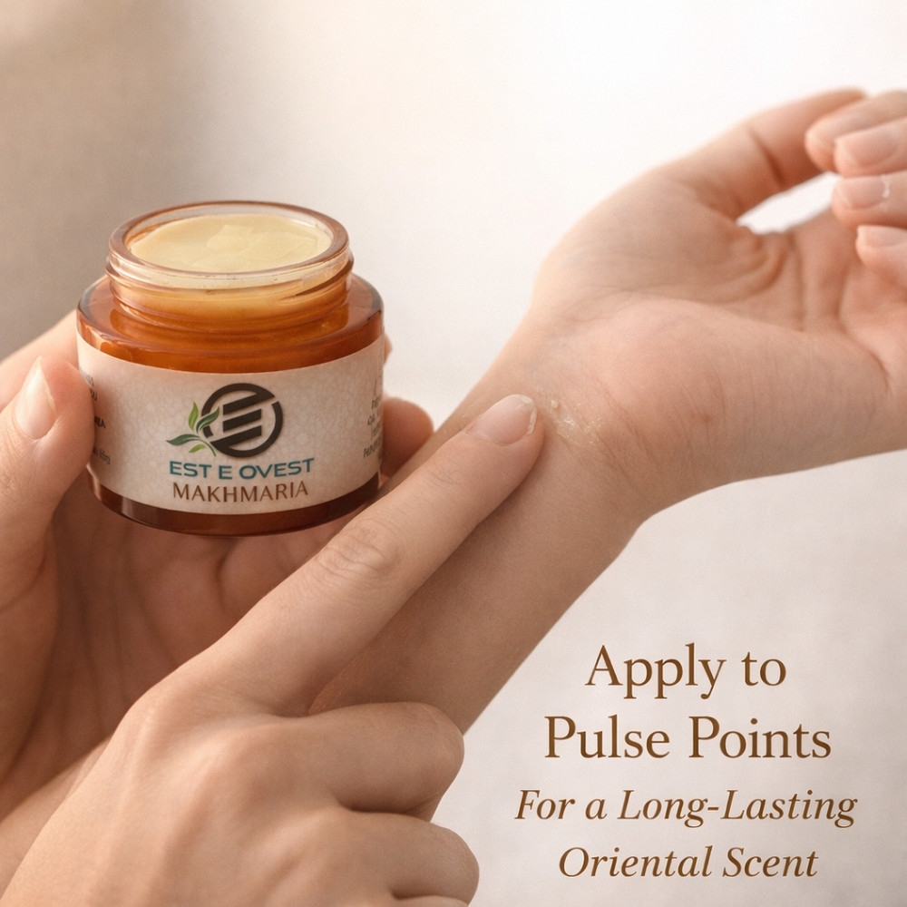 Luxury Makhmaria Solid Perfume 50g - Oud Musk Saffron - Long Lasting