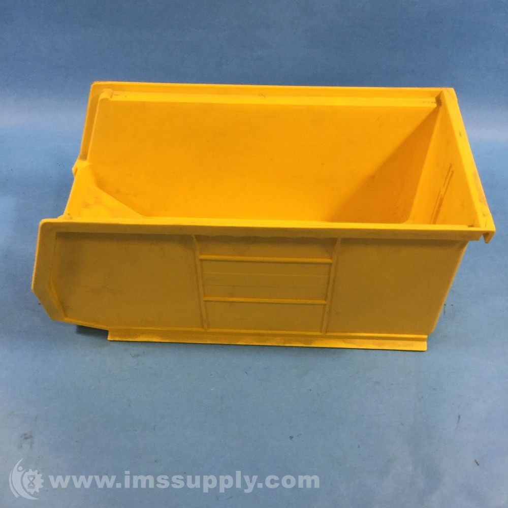 Integrated Plastics 30230 Plastic Stacking Hanging Bin, Yellow USIP