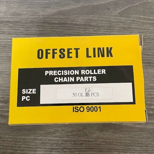 #50 Roller Chain Offset Link 12 Pcs 5/8 in Pitch 50 OL