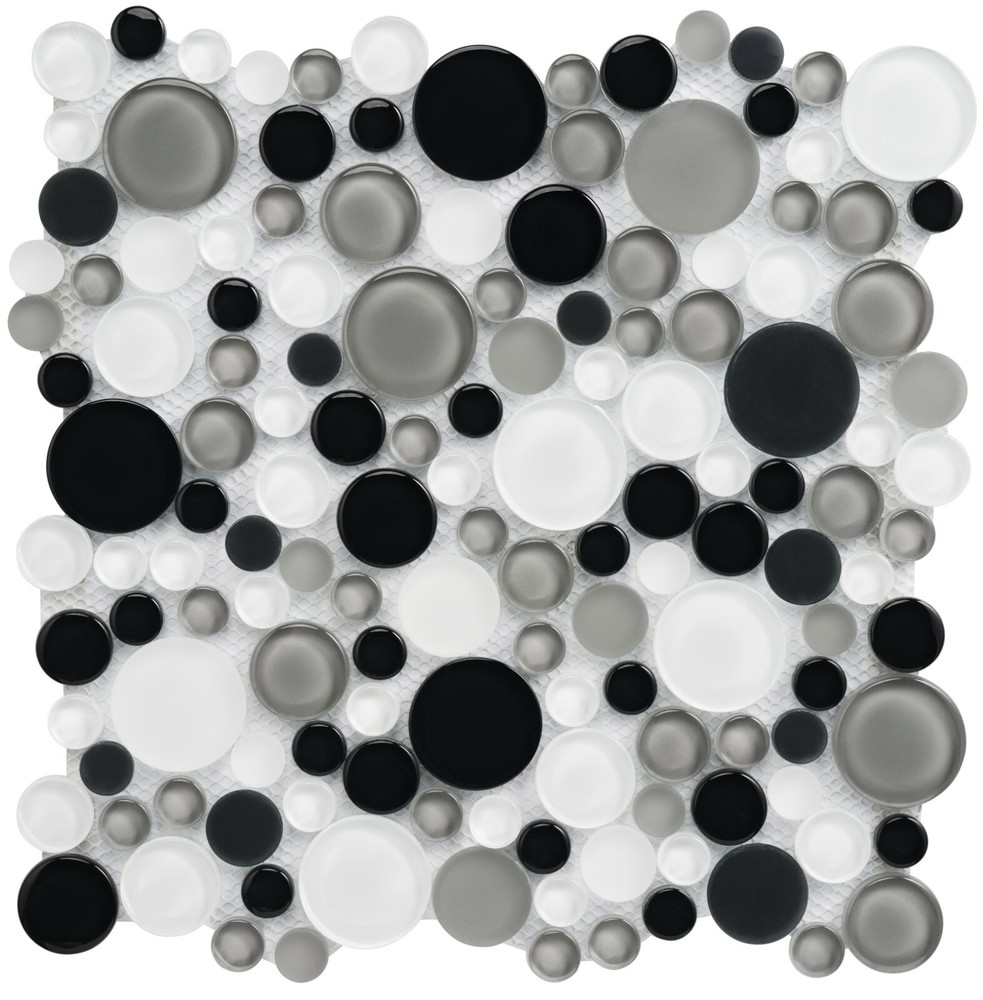 Simple Tile - Glass Mosaic Tile For Kitchen Backsplash, GM 4102A - Tapioca