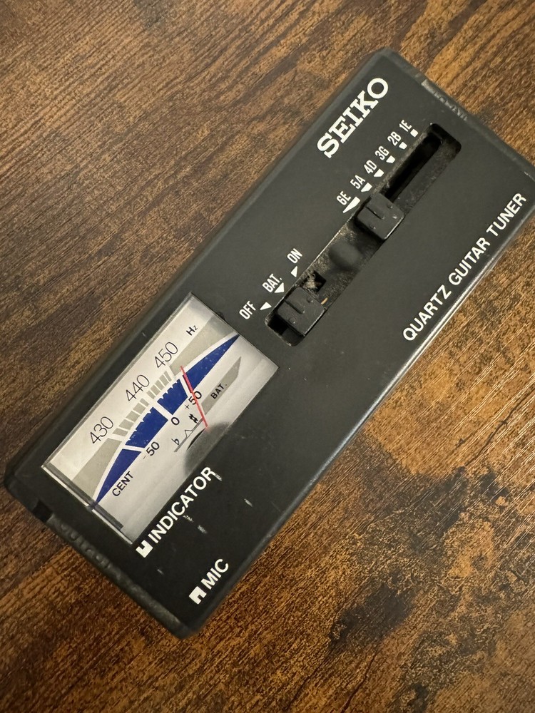 Vintage Seiko Quartz Guitar Tuner