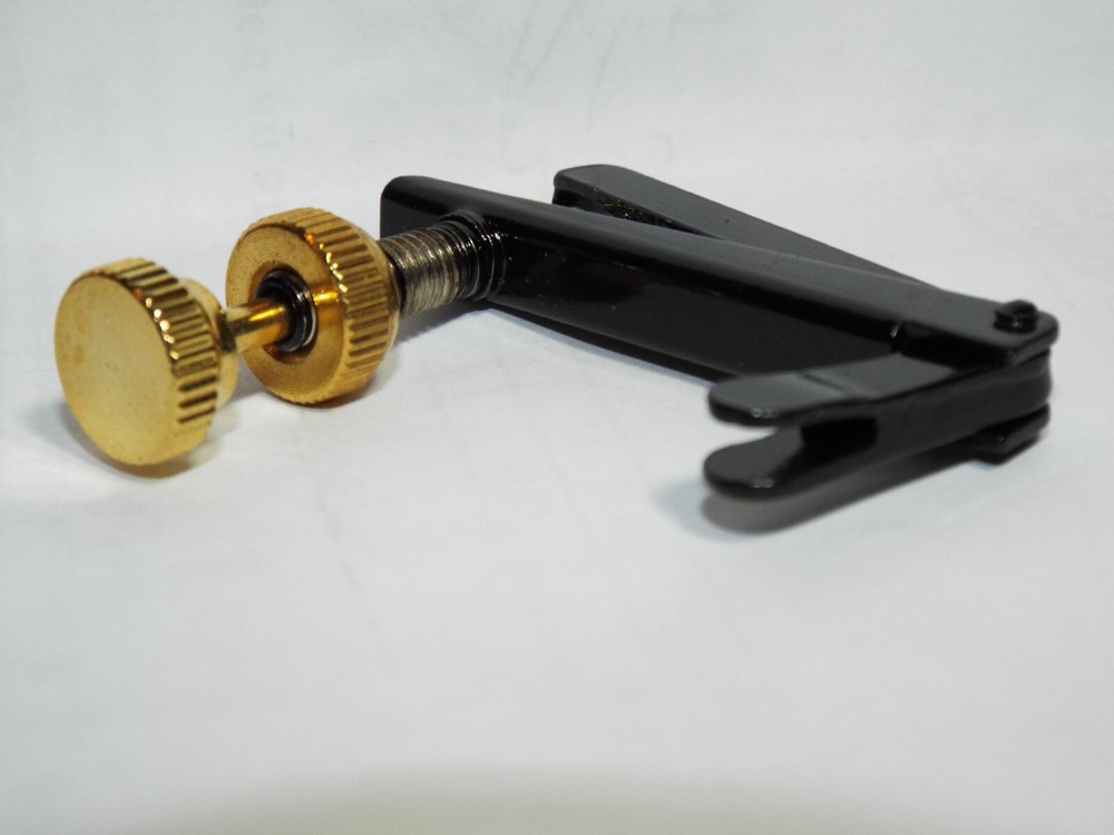 Cello String Adjuster Fine Tuner Black Gold 4/4 - 7/8