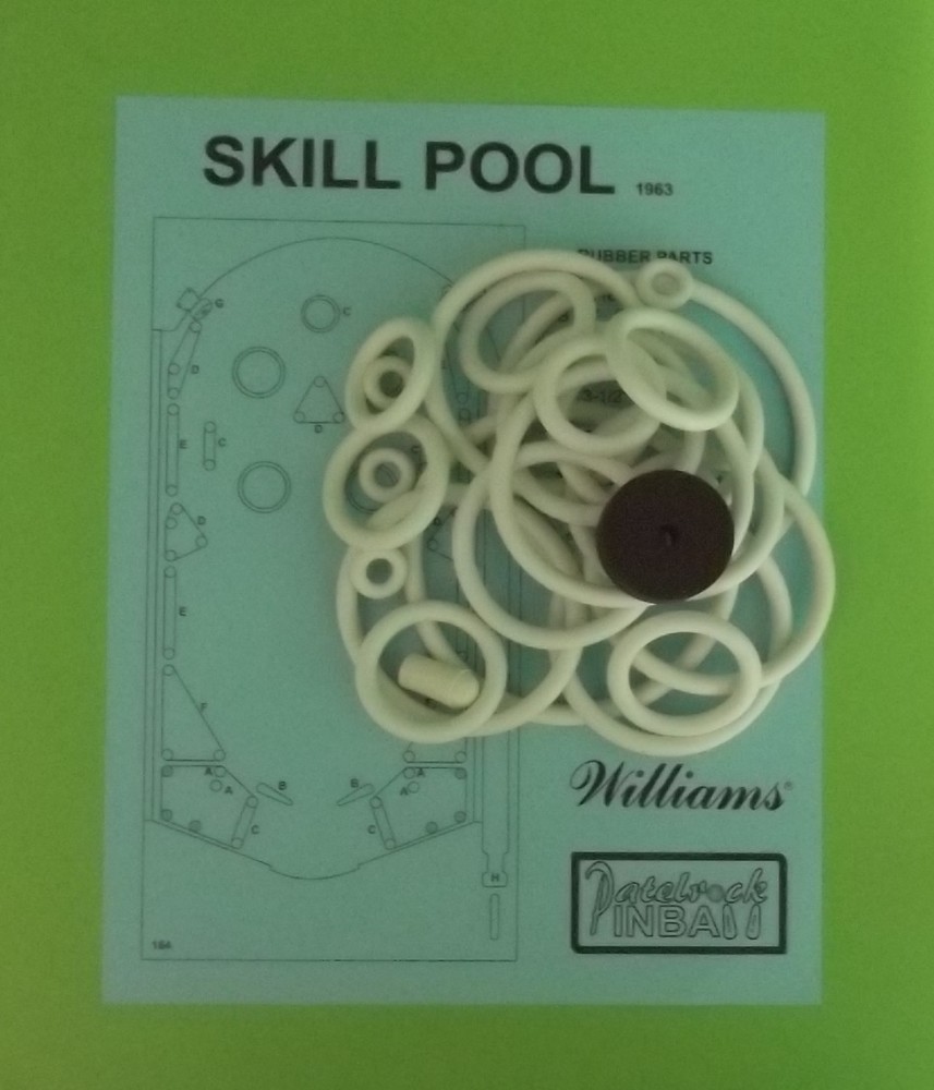 1963 Williams Skill Pool Pinball Machine Maintenance Tune Up Kit