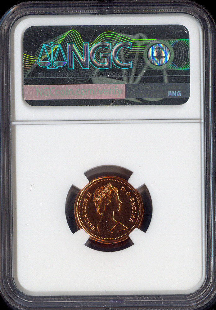 1987 Canada Small Cent NGC MS67 RD MAC - Quality