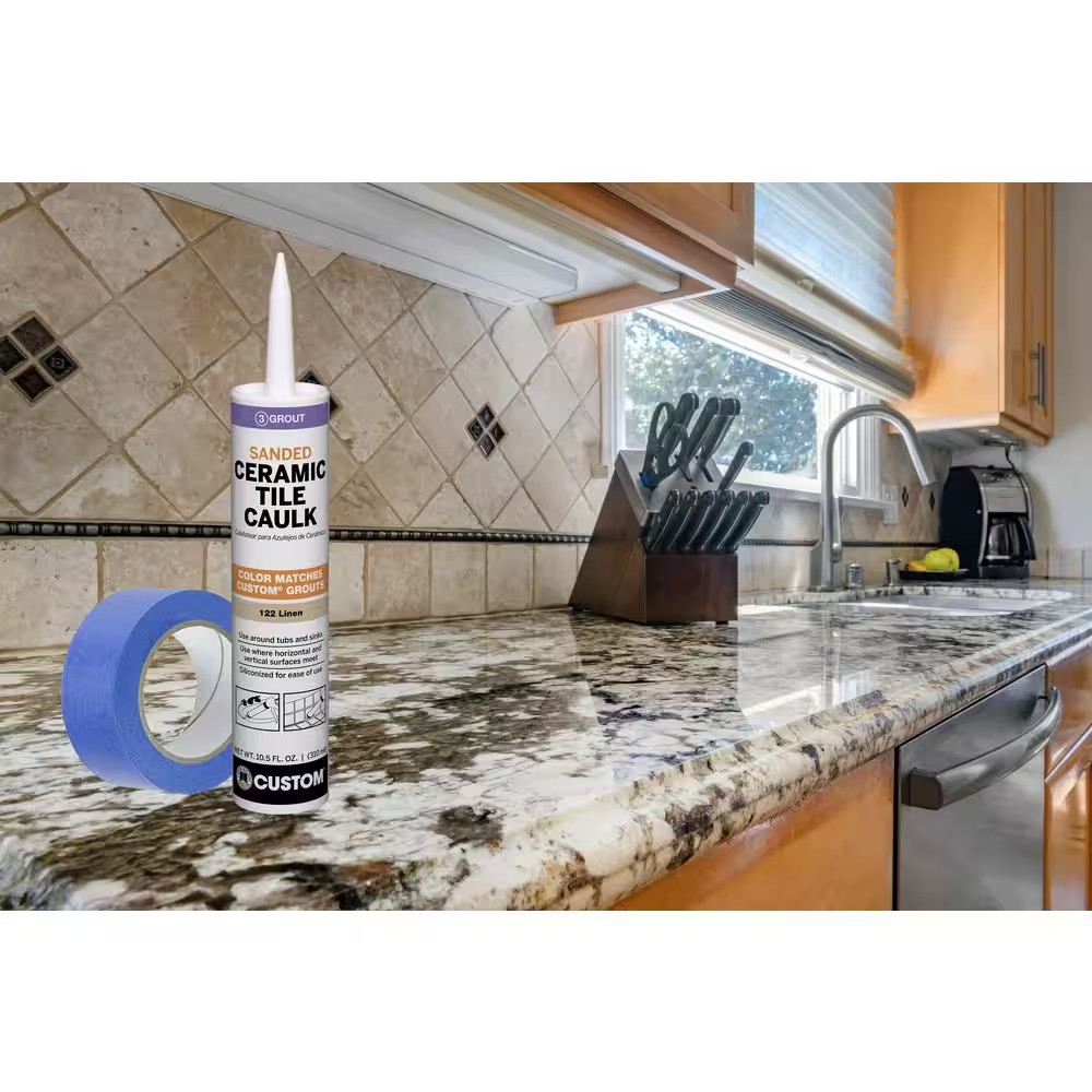 Polyblend #544 10.5 Oz. Rolling Fog Sanded Ceramic Tile Caulk